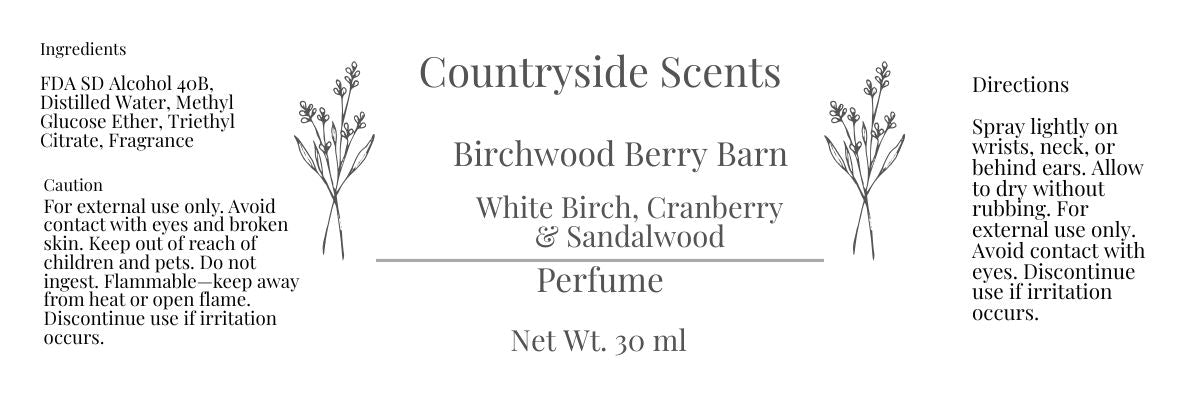 Woman's Perfume Birchwood Berry Barn 30 ML