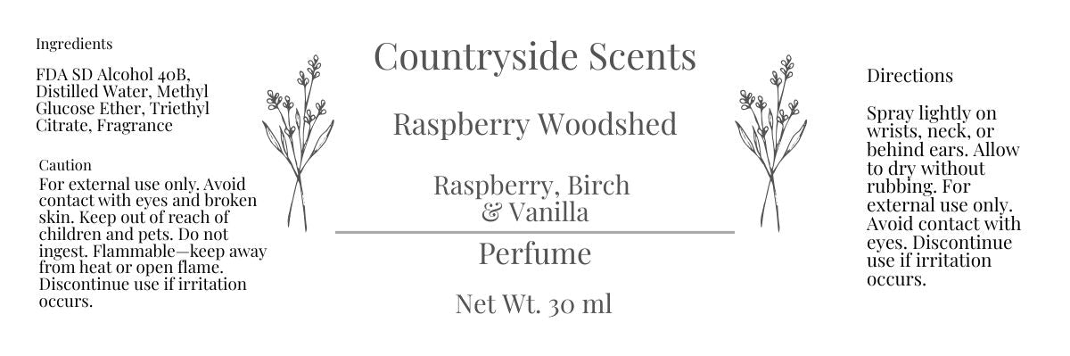 Woman's Perfume Raspberry Woodshed 30 ML